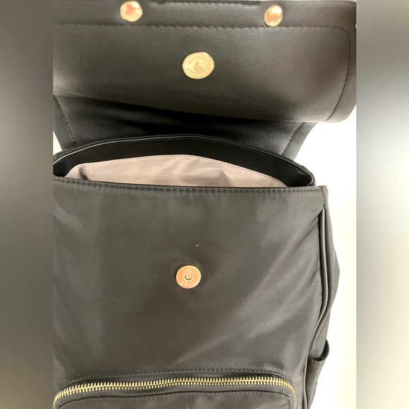 Tutilo New York Black Nylon Backpack for, Work, School or Diaper Bag - Picture 7 of 13